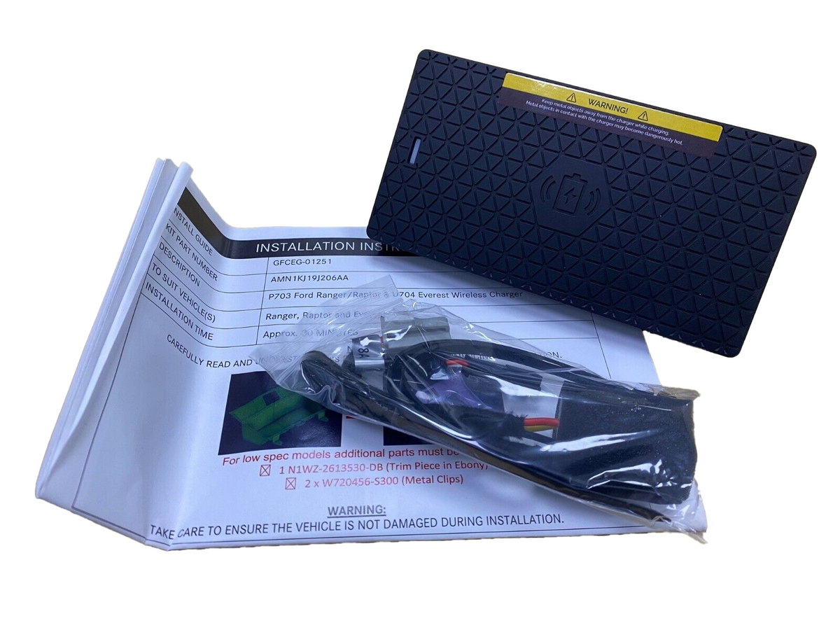 Genuine Ford Ranger XL XLS Next Gen 15W Wireless Charging Mat Pad 2022 - Onwards1
