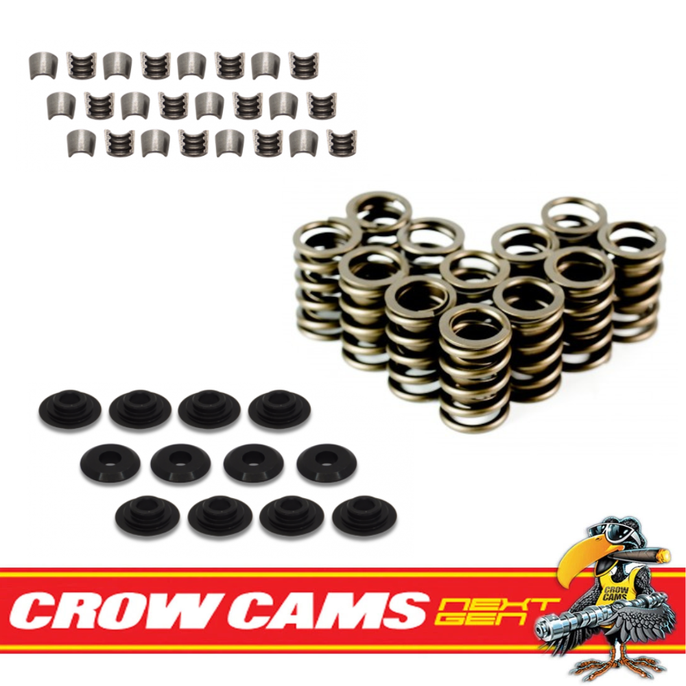 Crow Cams Valve Springs, Retainers & Locks Kit For Ford Crossflow 6 Cyl 250 4.1L0