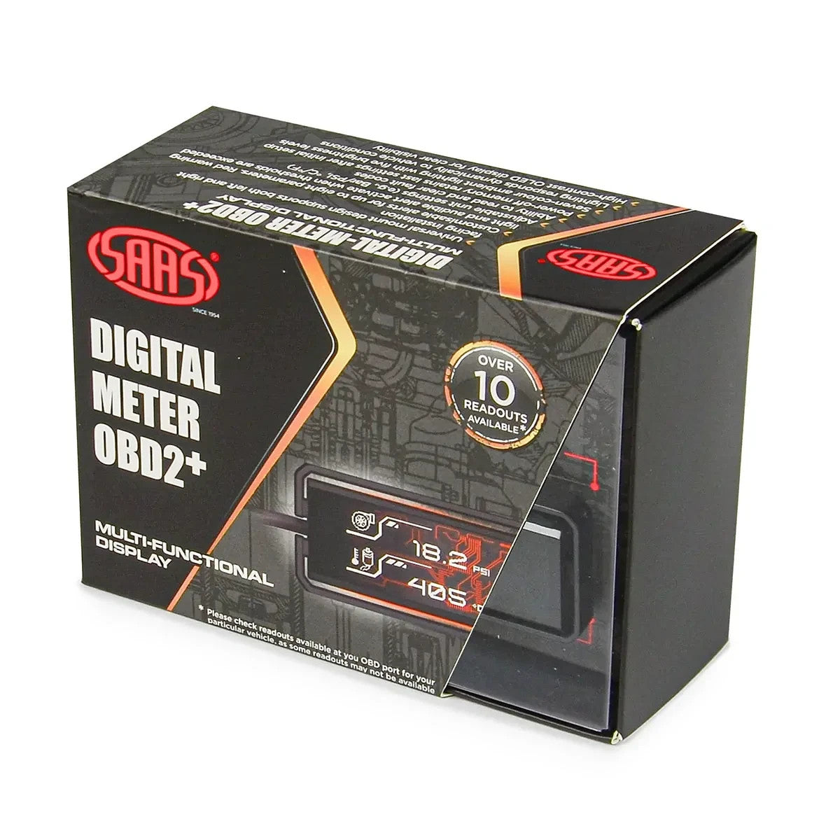 SAAS Digital Multi Function OBD2 Real Time ECU Monitor Gauge SDM10404