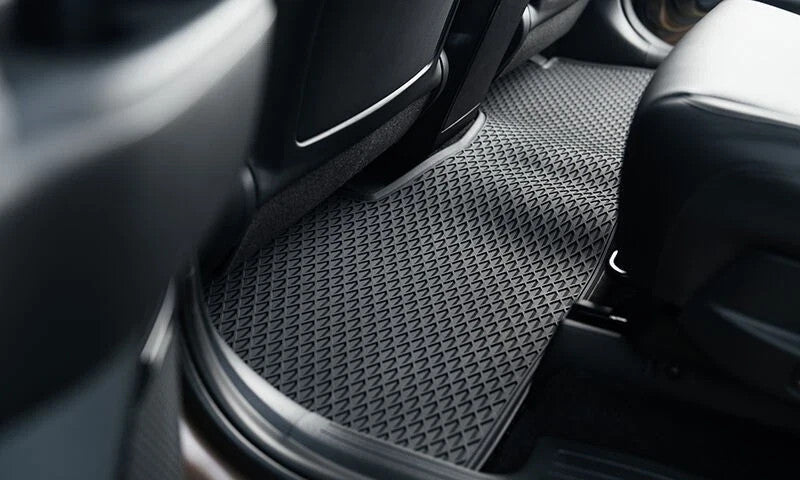 Genuine Hyundai Santa Fe MX5 Petrol Tailored Rubber Floor Mats 3 Row Set 2024-On1