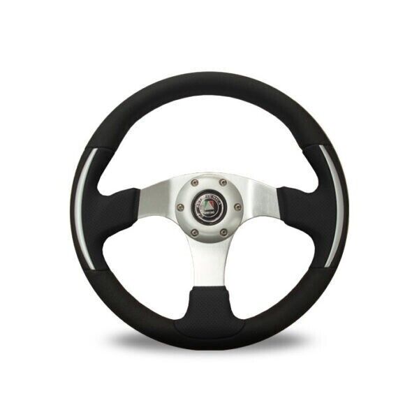 Autotecnica Steering Wheel Racer III Leather Grey 14" ADR Approved