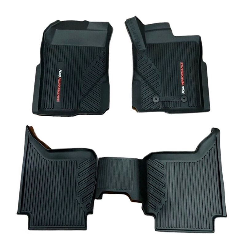 Genuine Ford Next-Gen Ranger XL All Weather Performance Mat Set Front & Rear