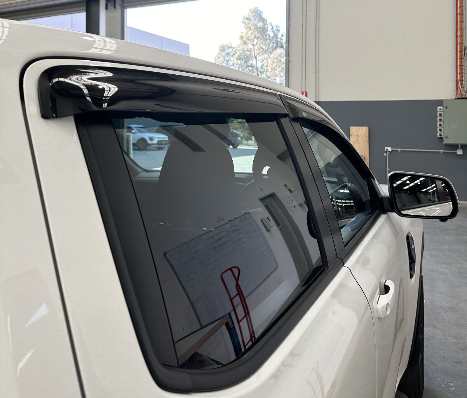 Genuine Next Gen Ford Ranger Tremor Tinted Slimline Weather Shields Set Of 4