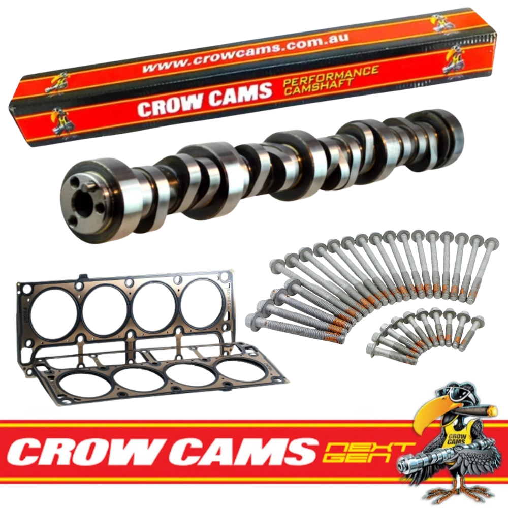 Crow Cams 871249 Camshaft GM Head Gaskets + 3 Length Head Bolts For LS1 5.7L V80
