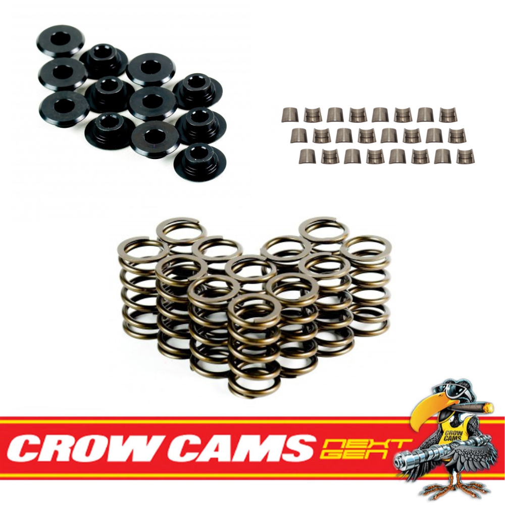 Crow Cams Valve Springs Retainers & Locks Kit Holden 6 Cyl 173 Red Motor VTK173K1
