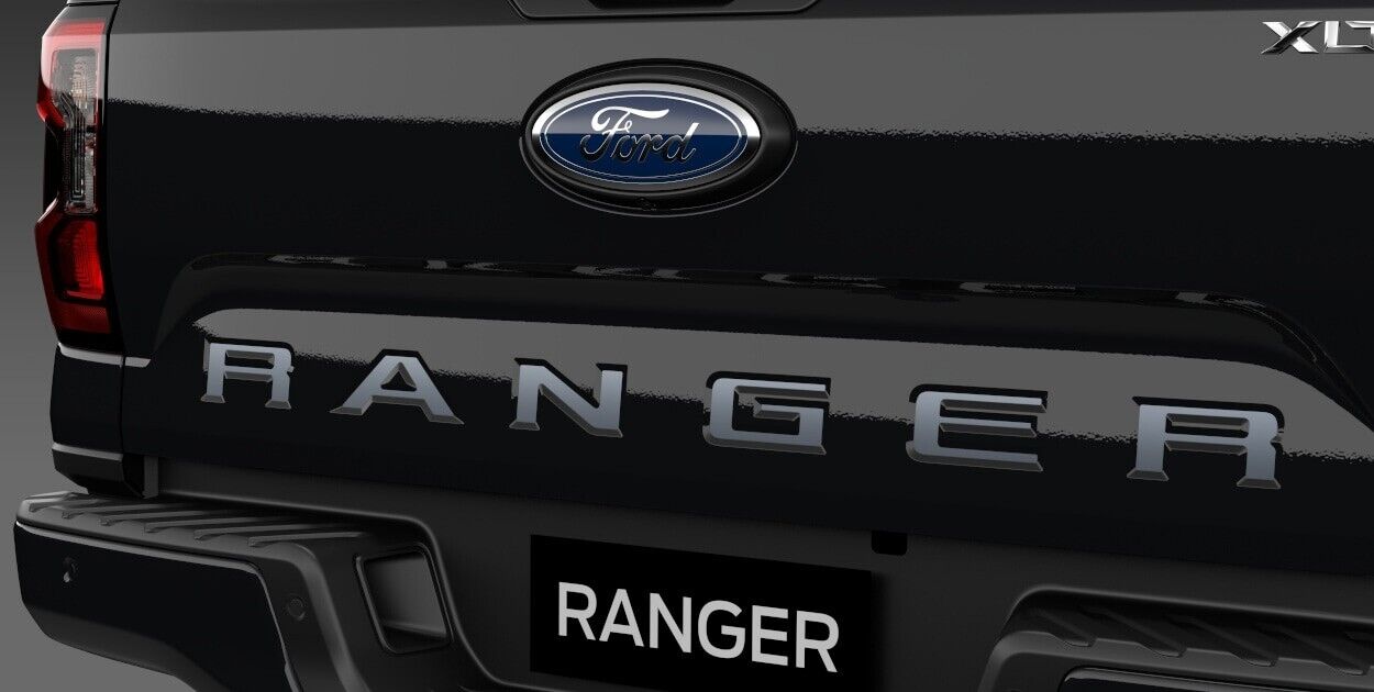 Genuine Ford Ranger Next Gen "Ranger" Silver Tailgate Decal Sticker 2022 - On