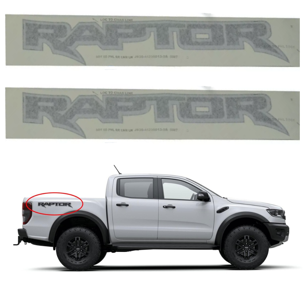 Genuine Ford Ranger Raptor PX3 "RAPTOR" Decal Stickers Pair LH & RH 2019-2021