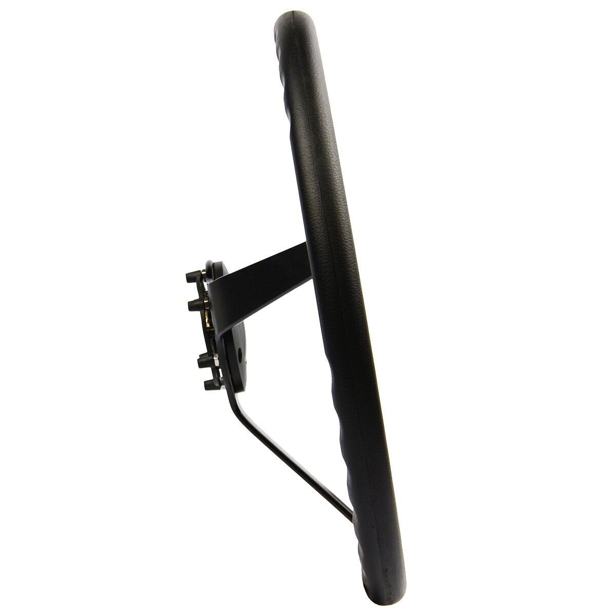 SAAS Steering Wheel Poly 380mm Classic Deep Dish Black Alloy Solid