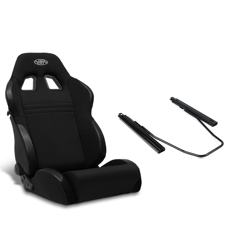 SAAS Vortek Seat (1) With Rails Dual Recline Black ADR Compliant