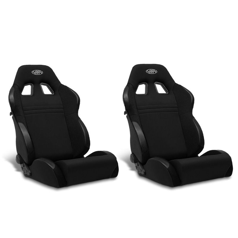 SAAS Vortek Seats (2) Dual Recline Black ADR Compliant