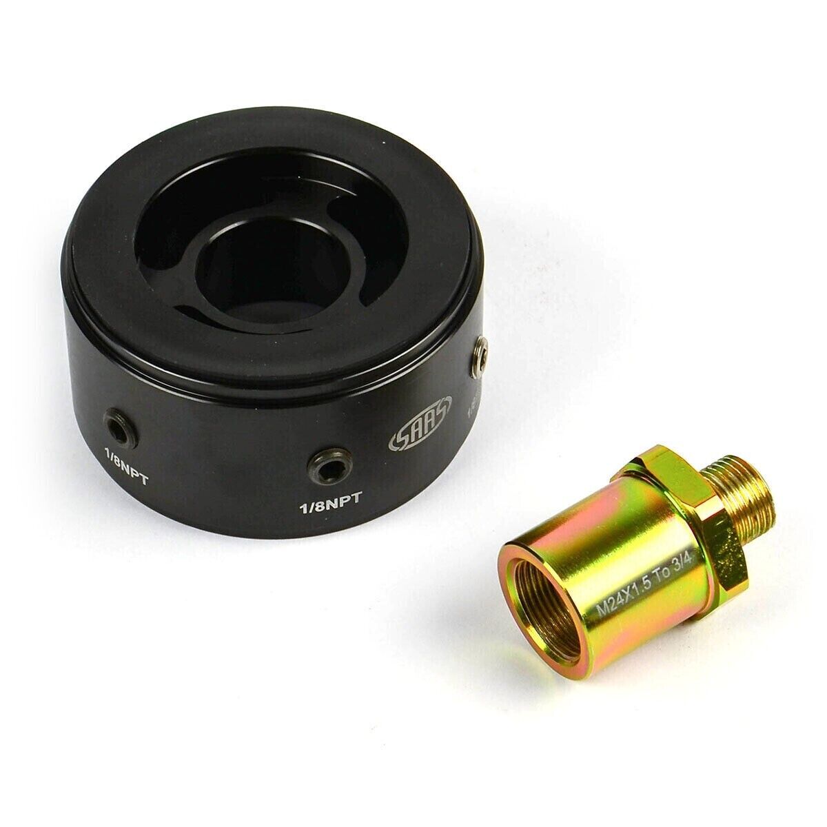 SAAS Oil Filter Sandwich Plate Kit SGAP6 M24 x 1.5 to 3/4 x 16 Z9 style 3/4-16th