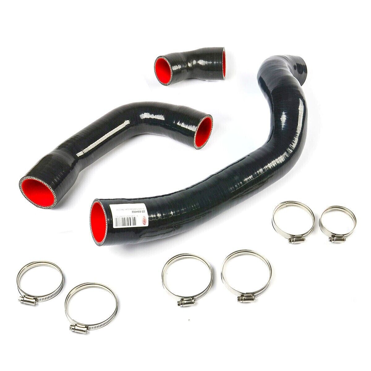 Genuine SAAS Silicone Intercooler 3 Pipe & Clamp Kit for Ranger/BT50 2.2L