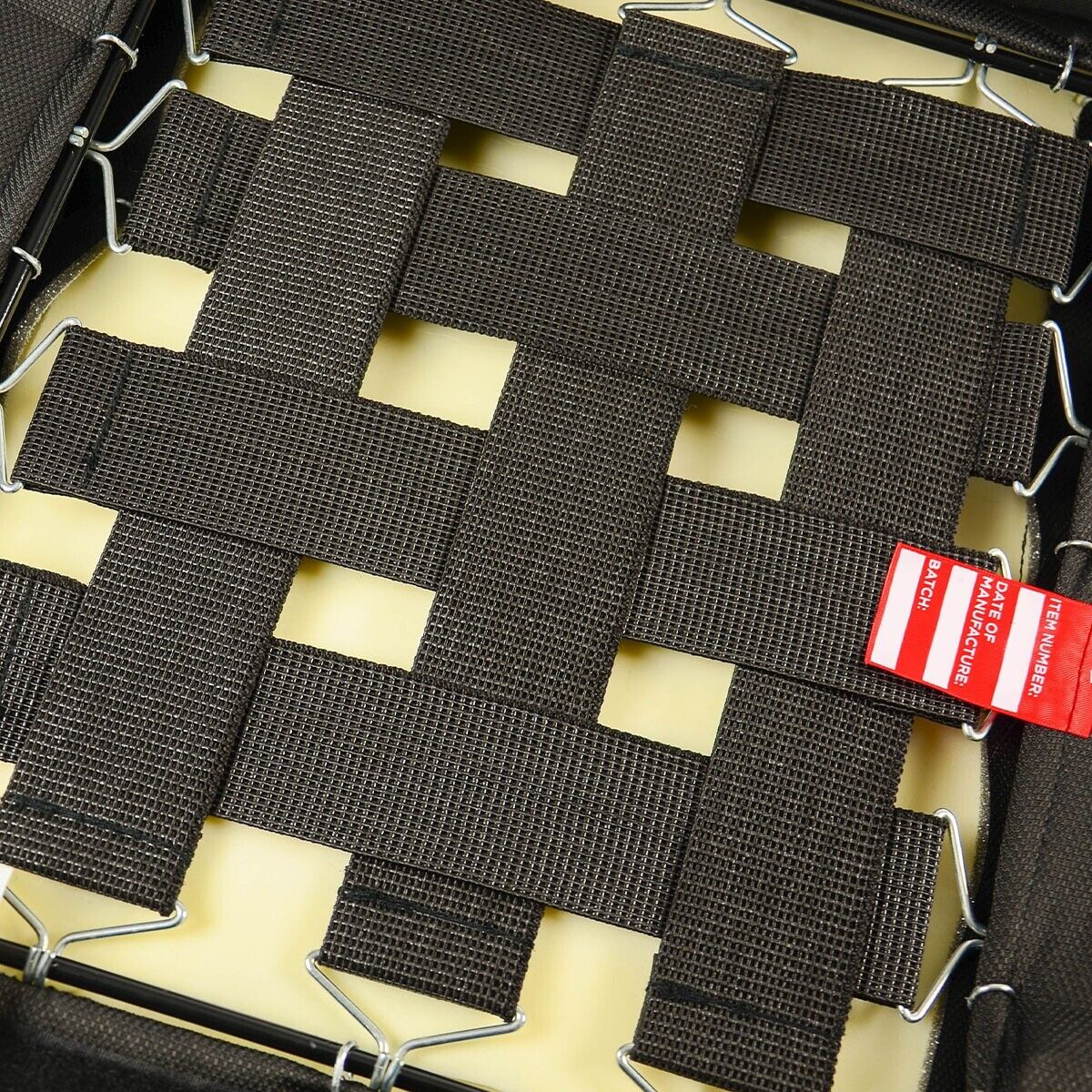 SAAS 4X4 Seat (1) With Rails Black Cloth ADR Compliant