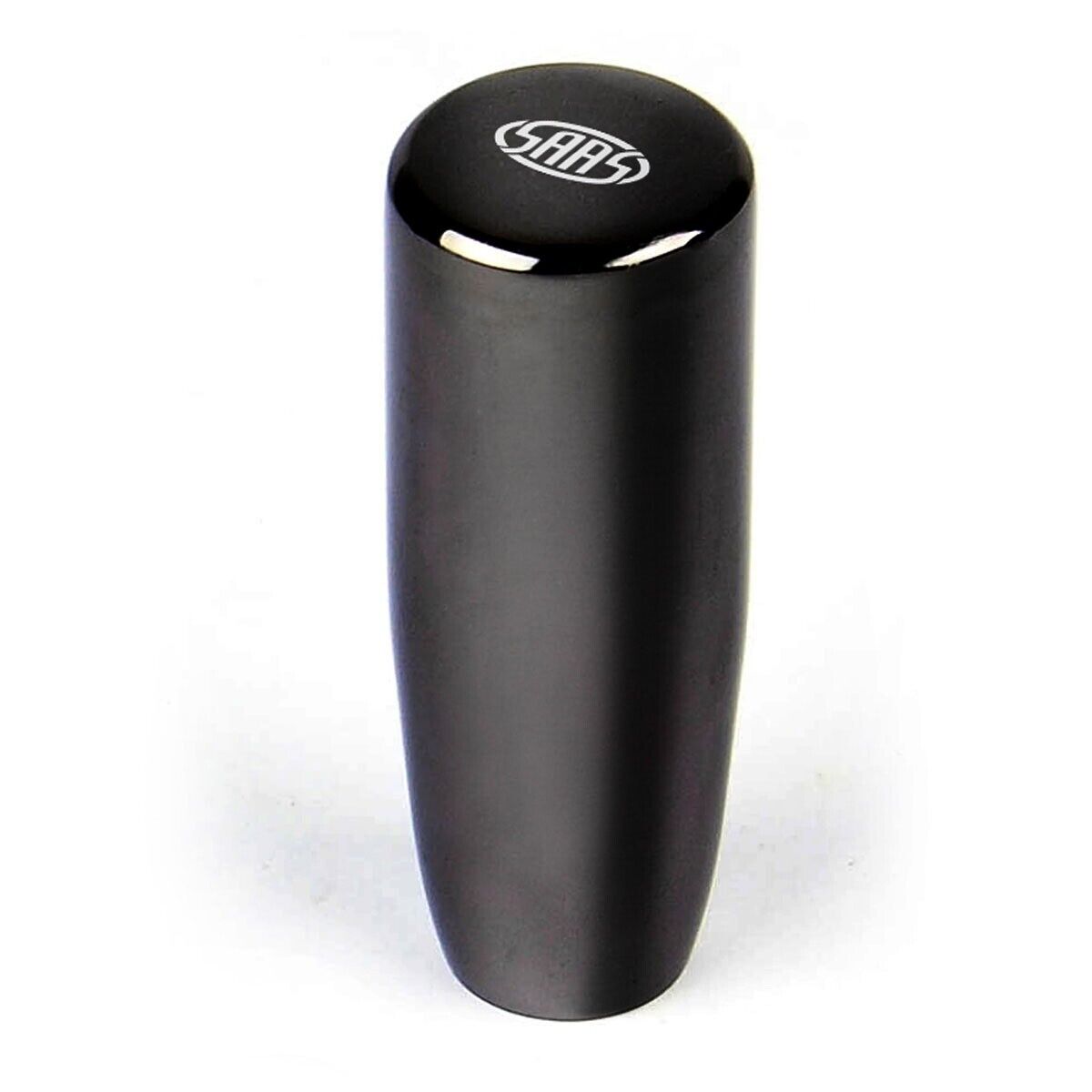 SAAS Billet Gear Knob Black Chrome Weighted 90mm