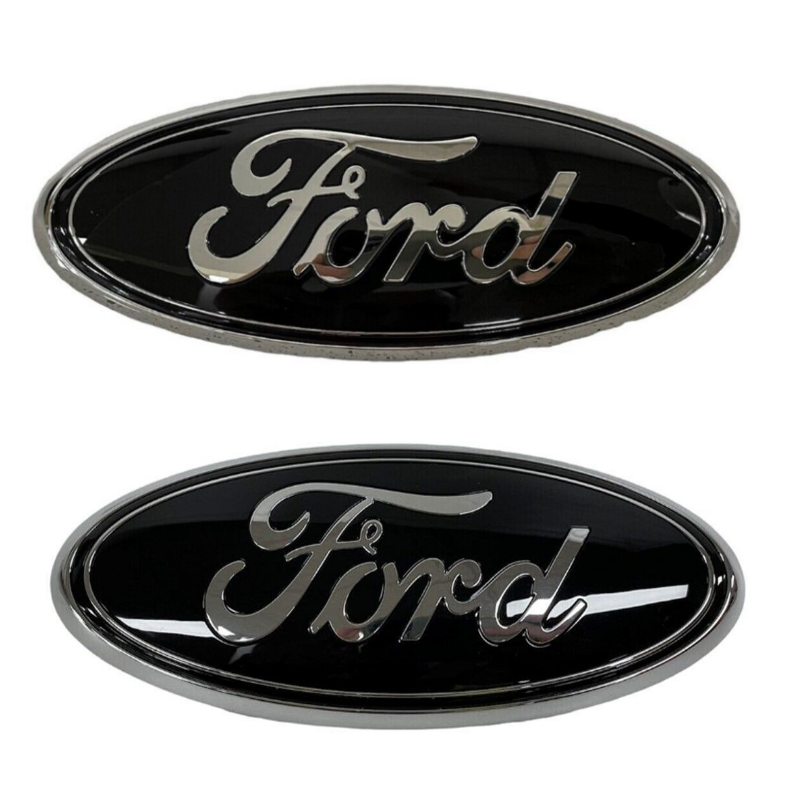 Genuine Ford PX/PXII/PXIII Ranger Front & Rear Black Oval Badge XLT/Wildtrak
