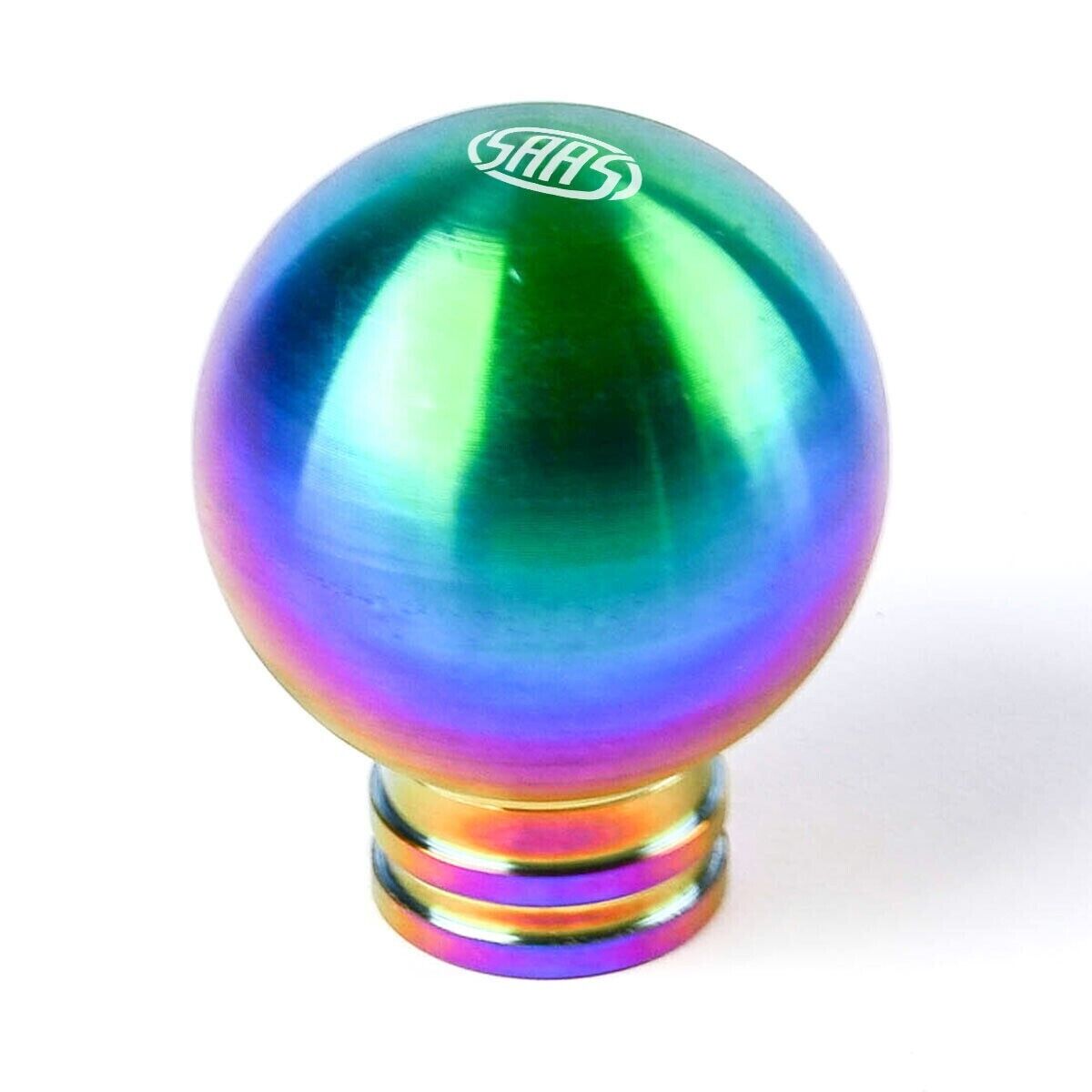 Genuine SAAS Billet Gear Knob Stainless Steel Neo Titanium Finish Ball Weighted