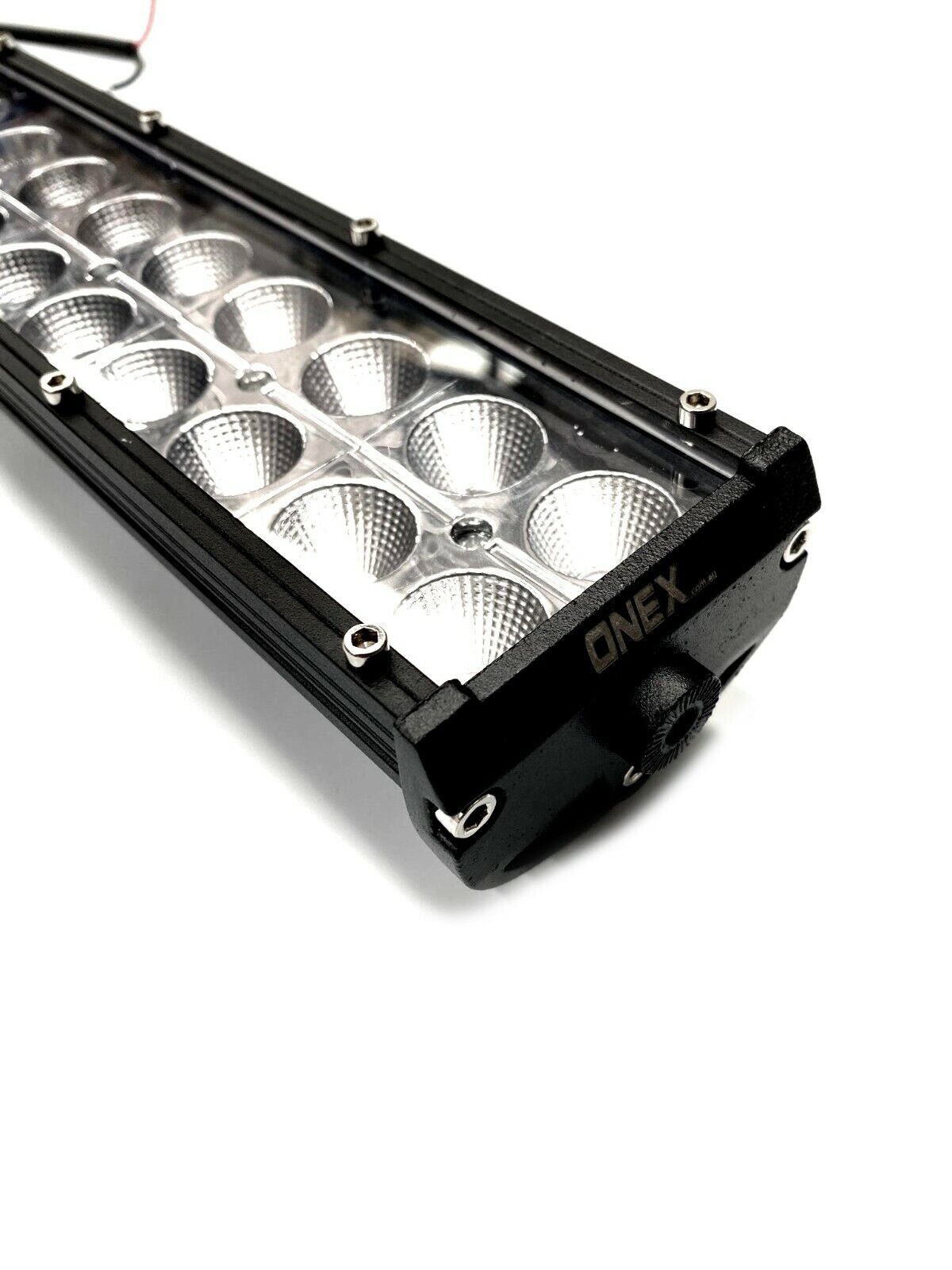 53cm LED Light Bar Flood Beam Metal Housing & Brackets Flood Work Driving 4WD