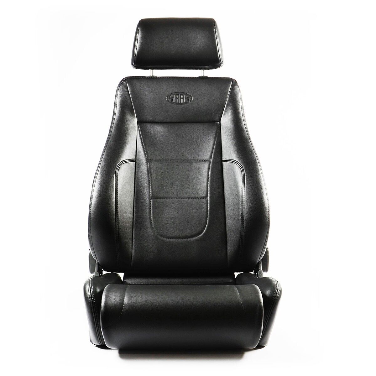 SAAS Trax 4X4 Seat (1) With Rails Black PU Leather ADR Compliant