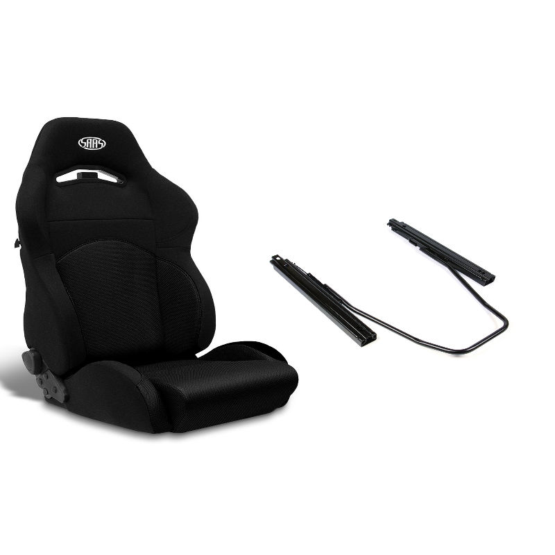 SAAS GT Seat (1) With Sliders Dual Recline Black/Black ADR Compliant
