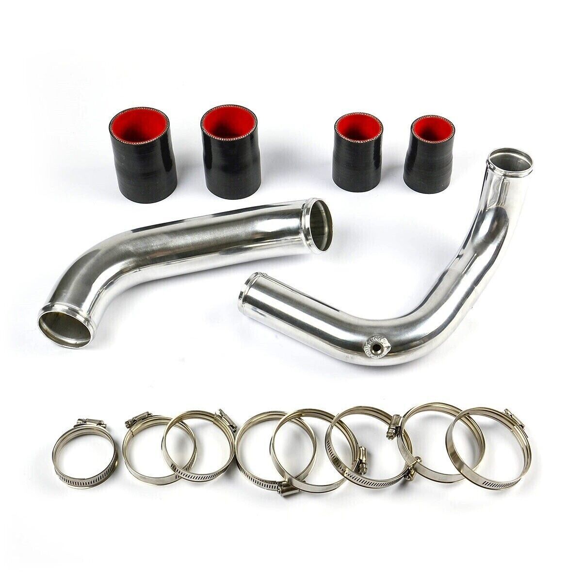 Genuine SAAS Intercooler Pipe Kit - Polished Alloy for Patrol GU ZD30 3.0L-07