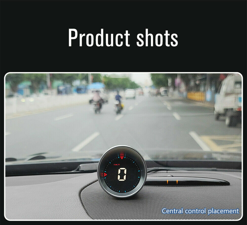 GPS Speedo HUD Universal Car Heads Up Display Speed Warning Alarm Speedometer