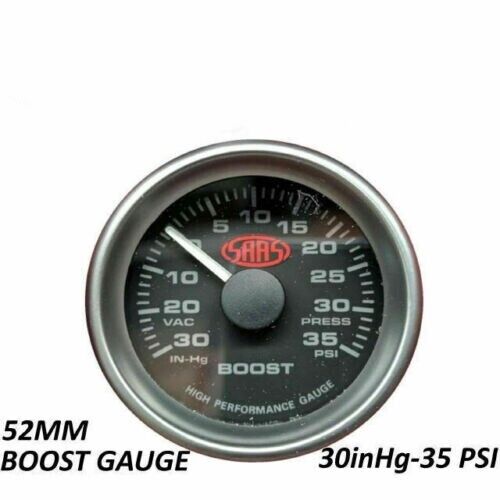 SAAS Pillar Pod Gauge Kit for Ford FPV BA BF Turbo Boost & Oil Pressure Black