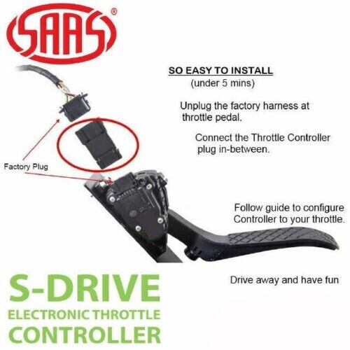 SAAS Pedal Box S Drive Electronic Throttle Controller for Ford Everest 2011-On