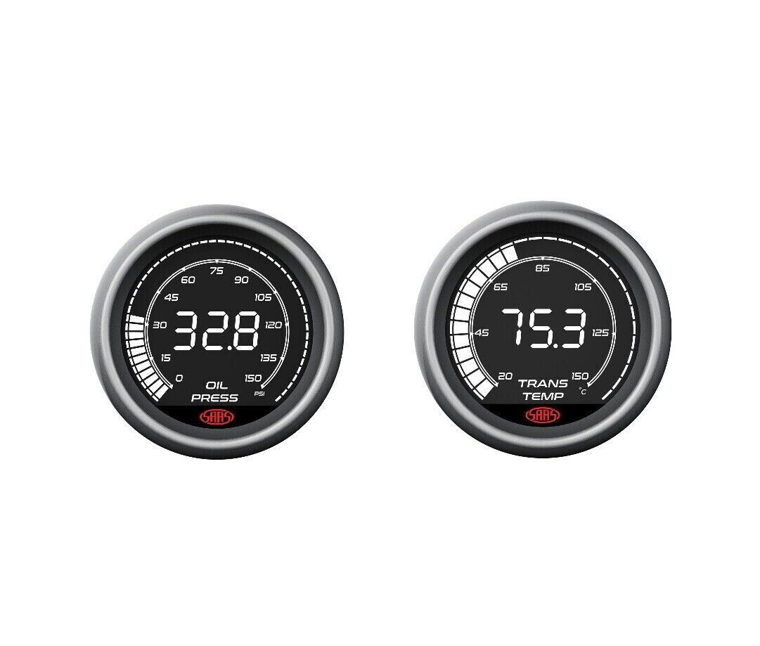 Muscle Digital Series SG41230 SG41222 Oil Pressure & Trans Oil Temp Gauge 52mm