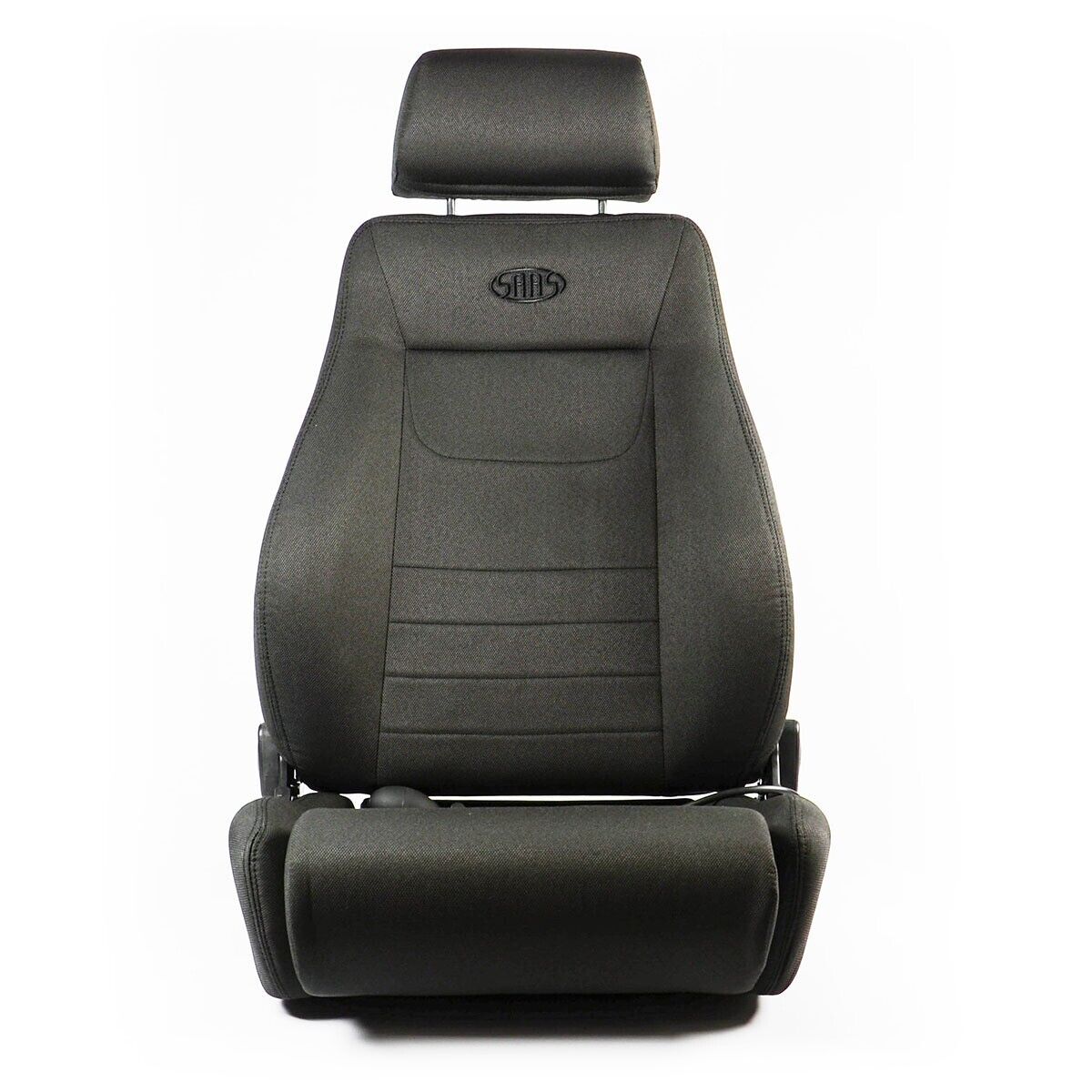 SAAS 4X4 Seat (1) With Rails Black Cloth ADR Compliant