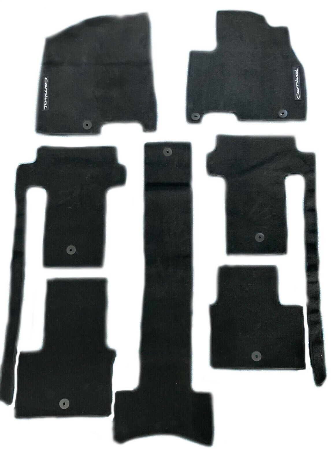 Genuine Kia Carnival KA4 Series Full Set Tailored Carpet Floor Mats 2020-2023
