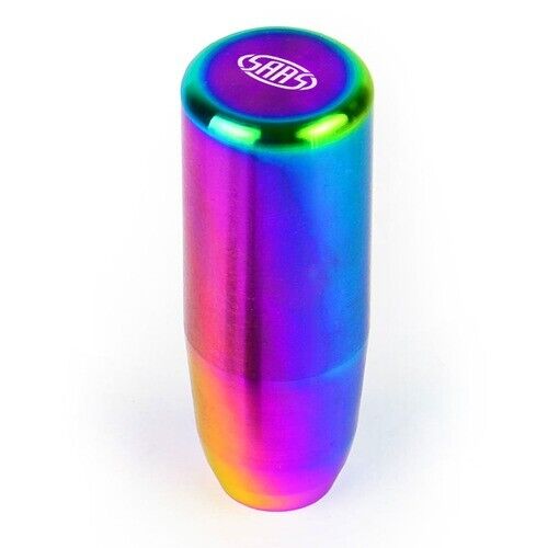 SAAS Billet Gear Knob Neo Titanium Finish Weighted 90mm
