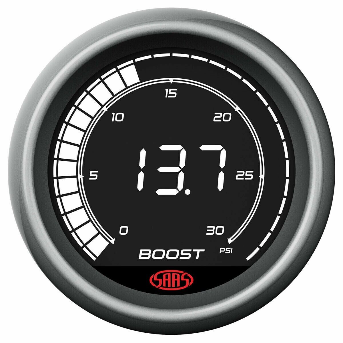 SAAS Muscle Digital Series Combo EGT/Pyro 0-900Deg And Boost 0-30psi 52mm