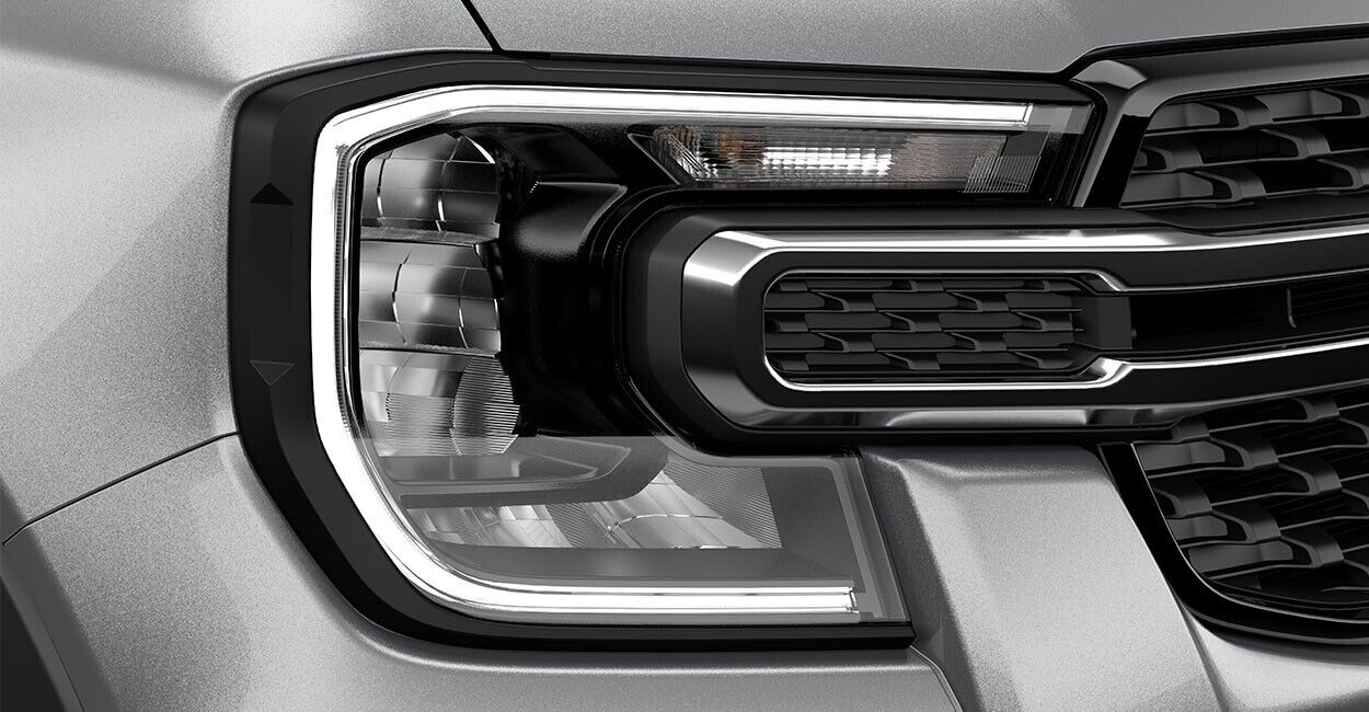 Ford Ranger Next-Gen Lamp Surrounds Headlights & Tail Lamps Matte Black