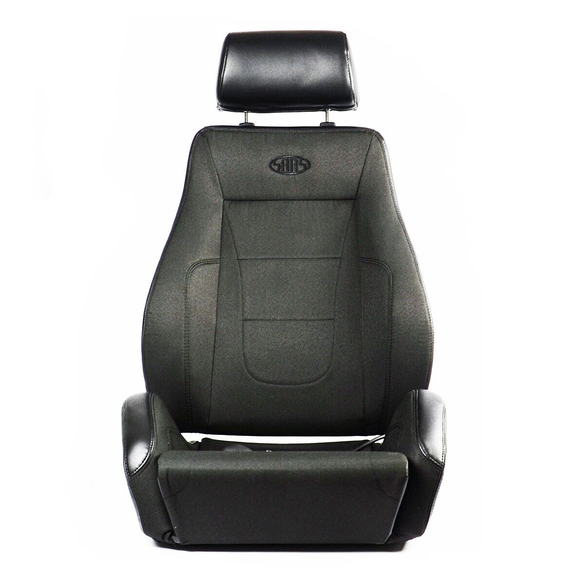 SAAS Universal 4X4 Sports Seats (2) Black Cloth / PU Leather  ADR Compliant