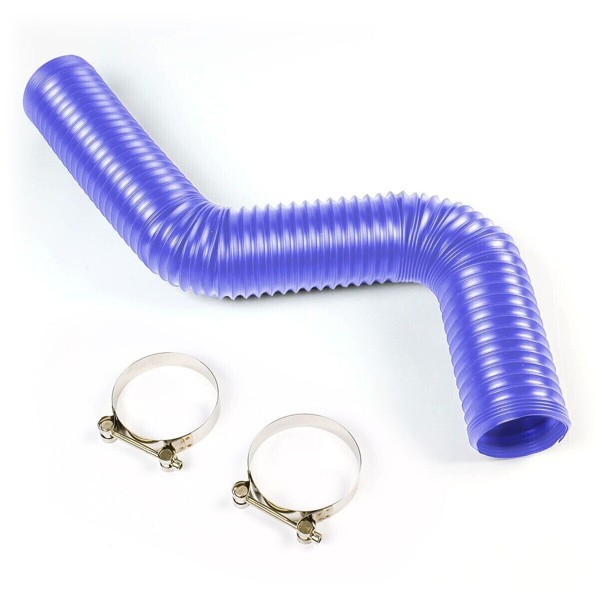 Genuine SAAS Flexible Air Induction / Brake Ducting Customisable 76mm x 1m Blue