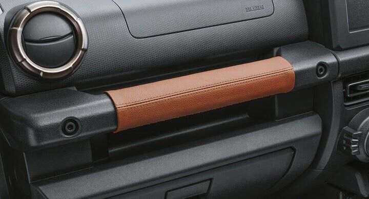 Genuine Suzuki Jimny Brown Leather Assistant Grip Cover 2020 - 2022
