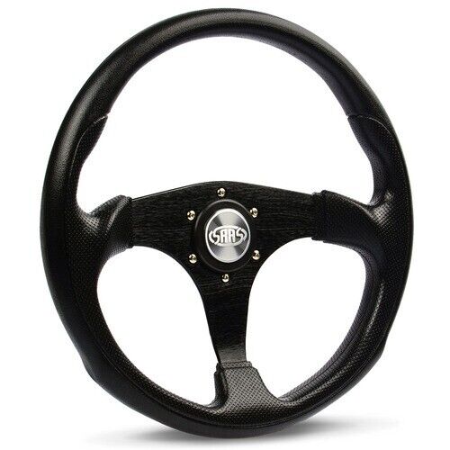 SAAS Steering Wheel Poly 350mm ADR Octane Black Spoke