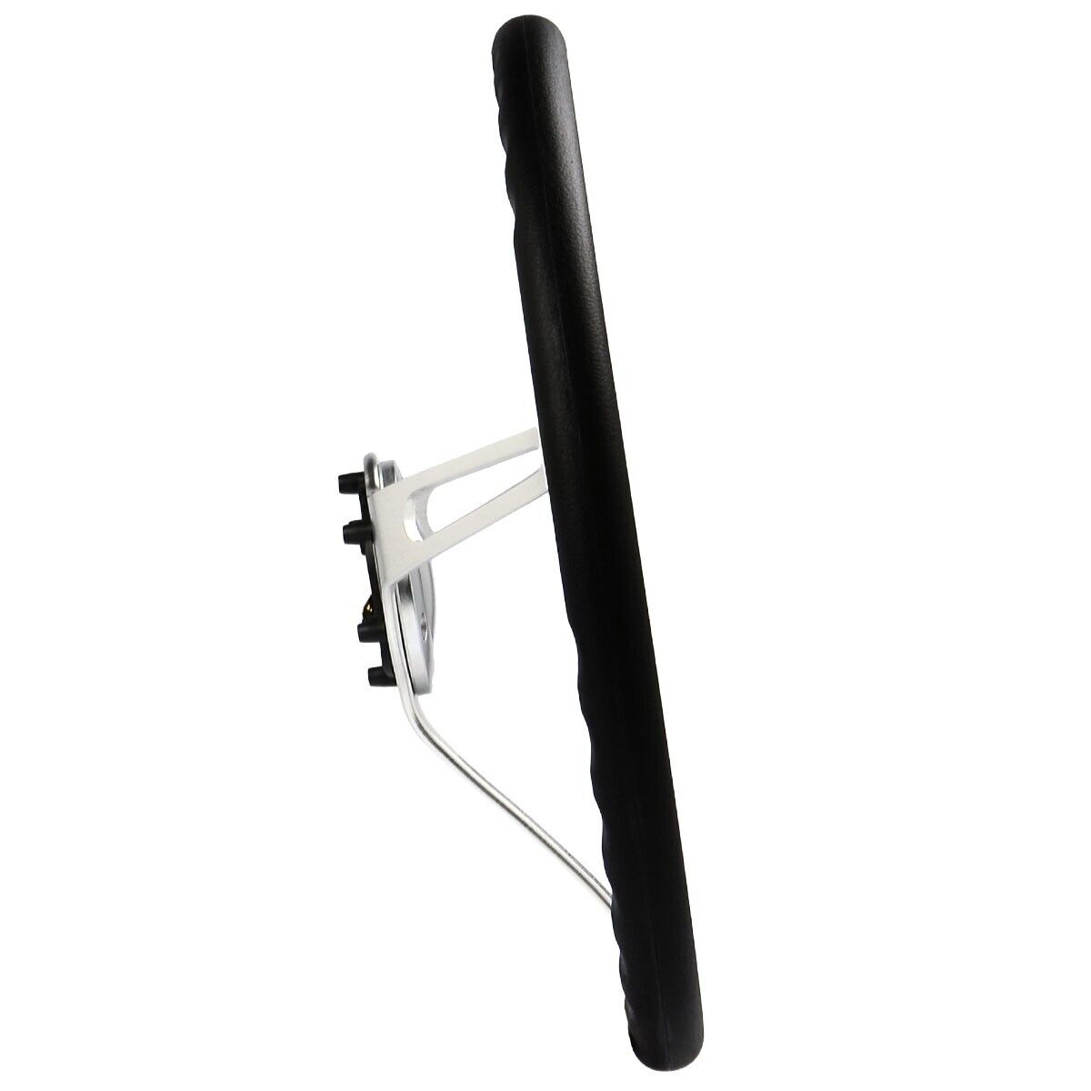 SAAS Steering Wheel Poly 380mm Classic Deep Dish Brushed Alloy Slotted