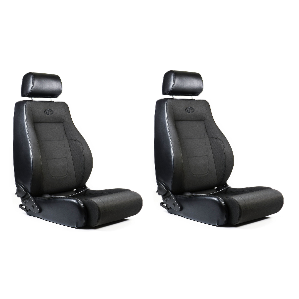 SAAS TRAX 4X4 Seats (2) Black Cloth / PU ADR Compliant