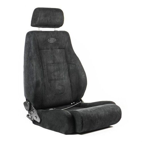 SAAS Trax 4X4 Seat (1) With Rails Black Water Repellant Cloth ADR Compliant