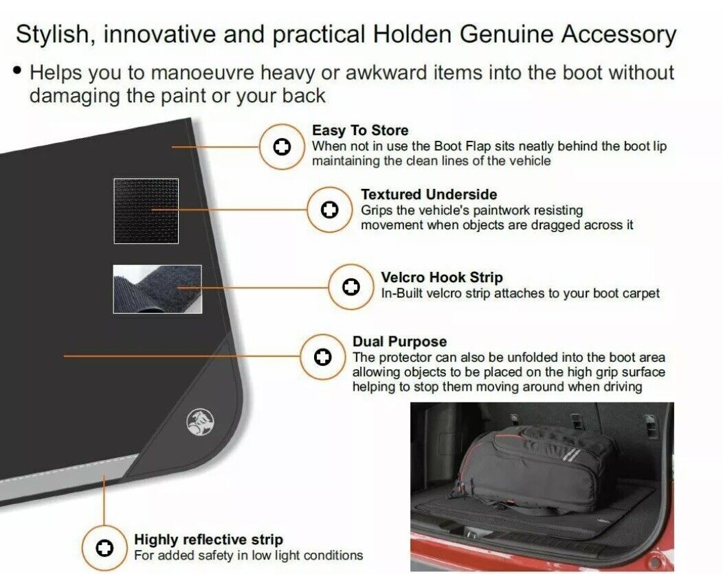 Genuine Holden Boot Lip Protector Revised for VE VF ZB Commodore (92145973)