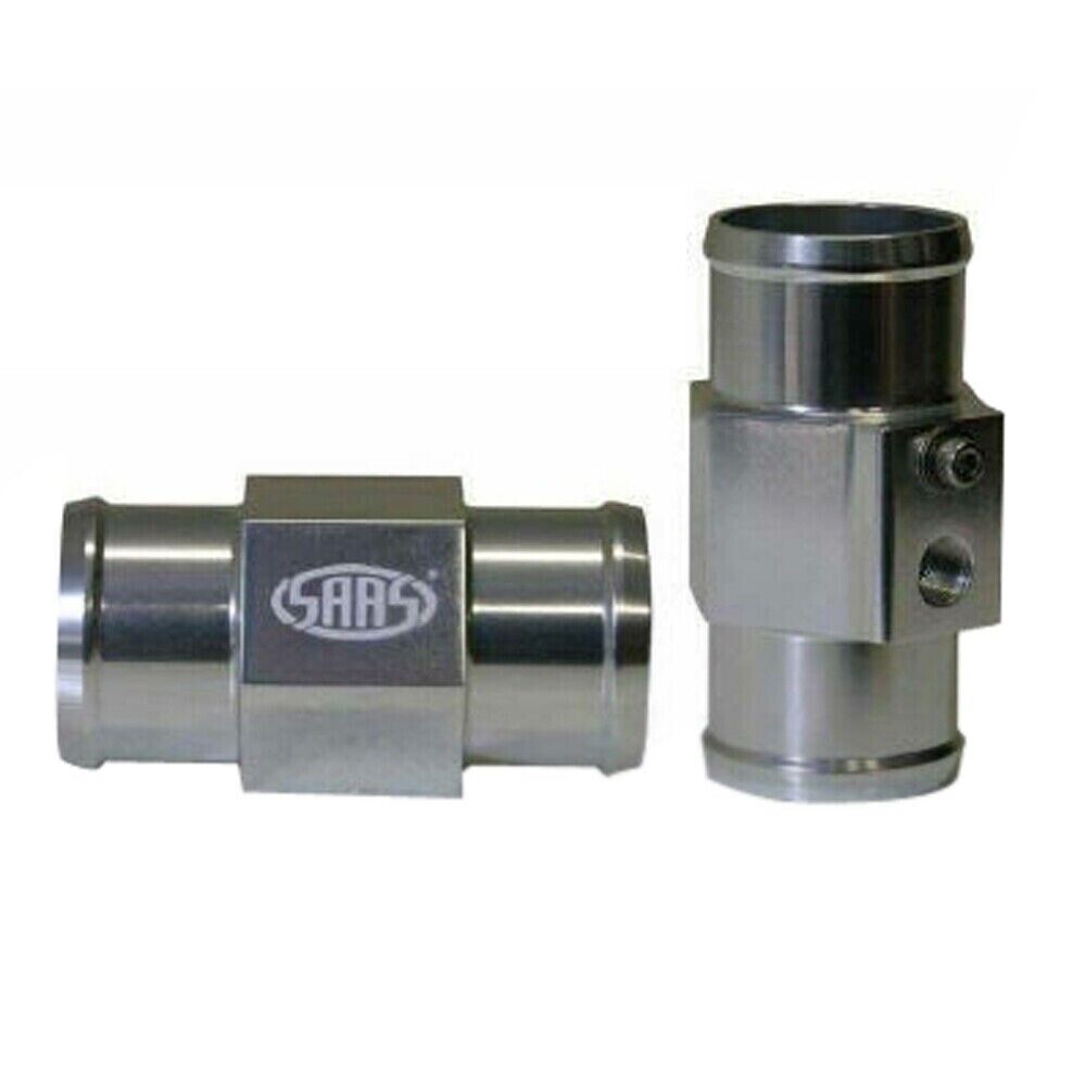 SAAS SWTA32 Water Temperature Gauge Sender Adaptor Silver 32mm for 1/8 NPT