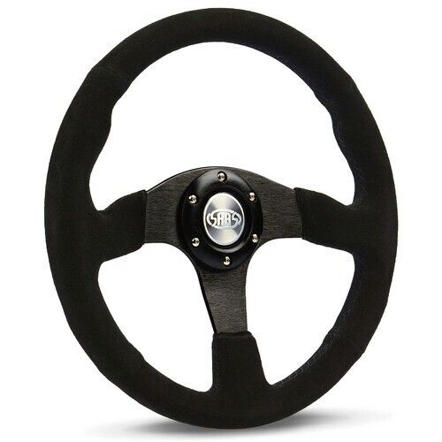 SAAS Steering Wheel Suede 350mm ADR Black Spoke