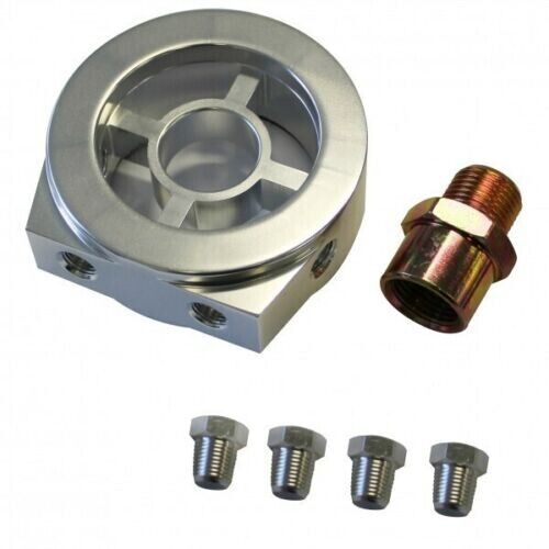 Billet Oil Adaptor Sandwich Plate For VN VP VR VS VT VX VU V6 Oil Pressure/Temp