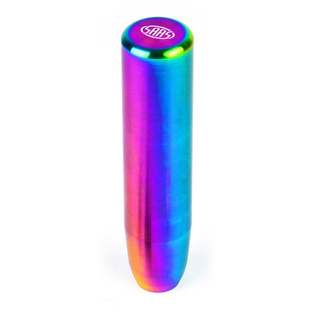 SAAS Billet Gear Knob Neo Titanium Finish Weighted 140mm
