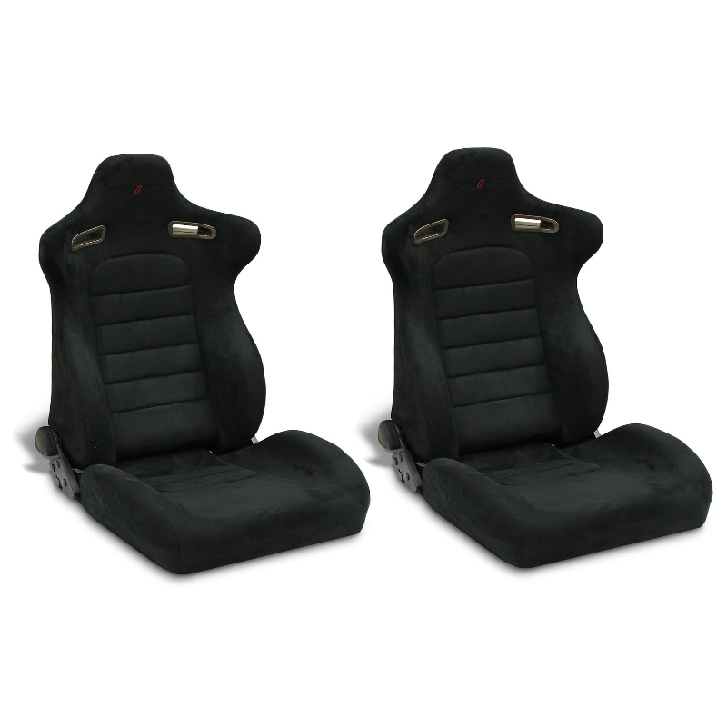 SAAS Drift Blade Seats (2) Black Alcantara ADR Compliant