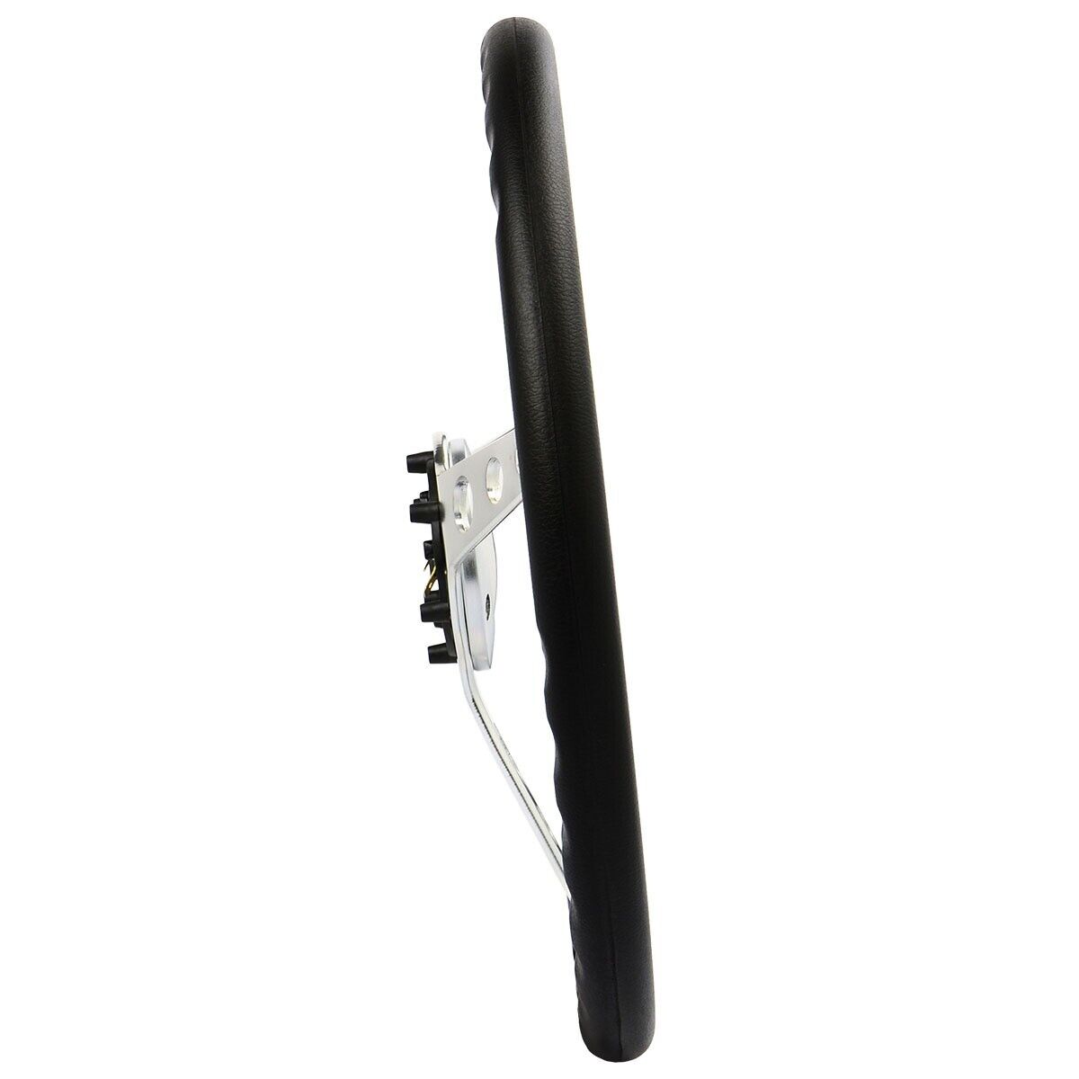 SAAS Steering Wheel Poly 380mm ADR Classic Brushed Alloy With Holes