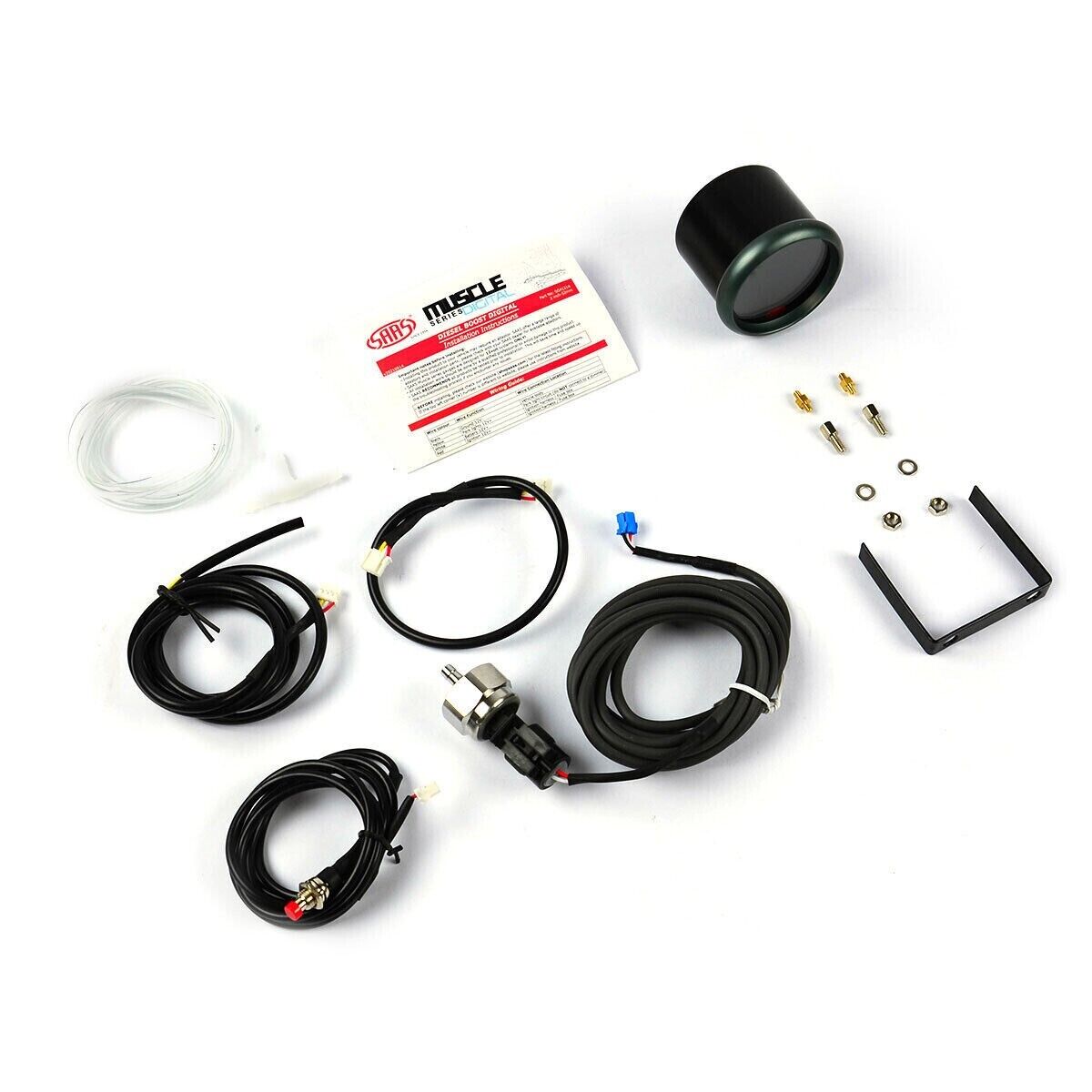SAAS Muscle Digital Series Combo EGT/Pyro 0-900Deg And Boost 0-60psi 52mm