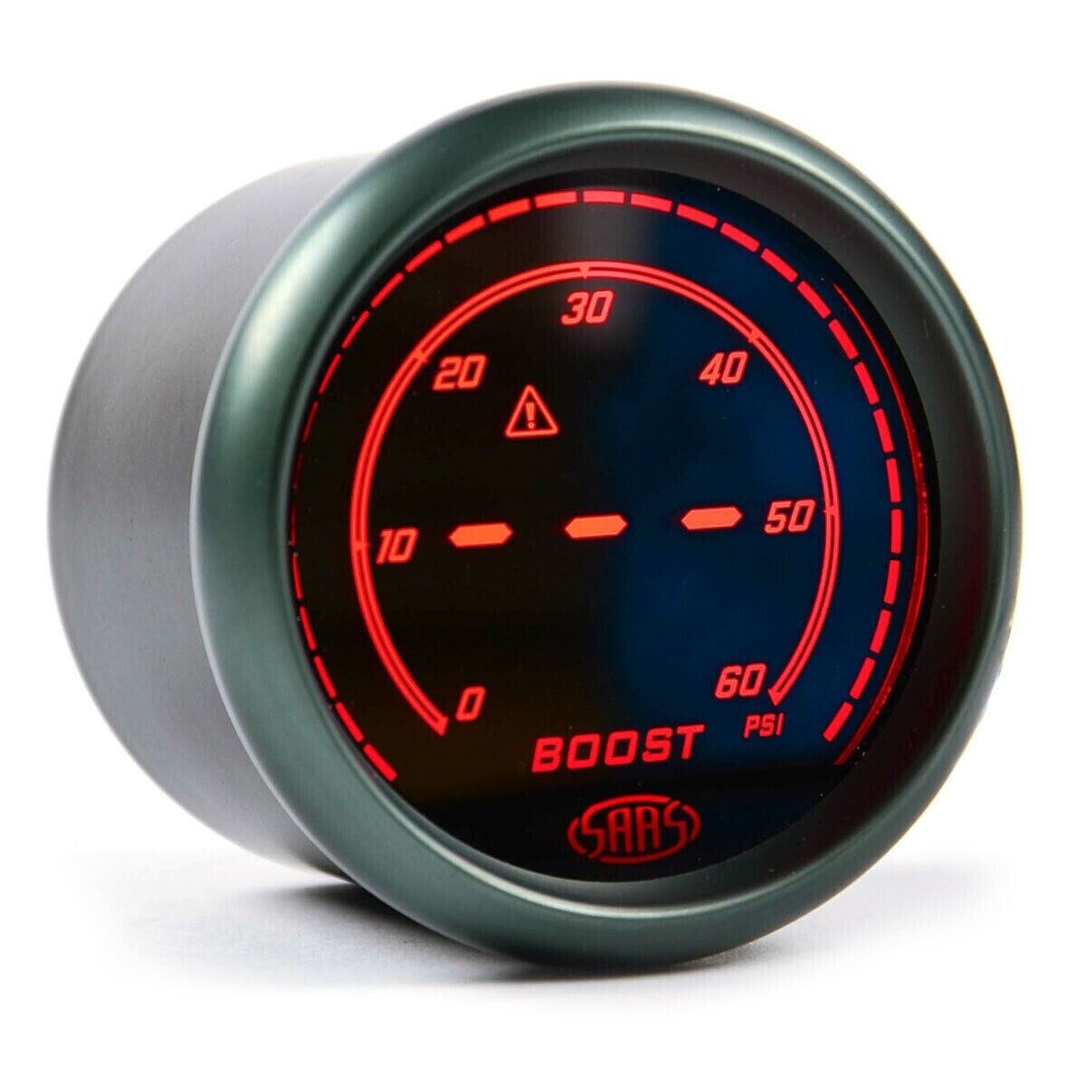 SAAS Muscle Digital Series Combo EGT/Pyro 0-900Deg And Boost 0-60psi 52mm