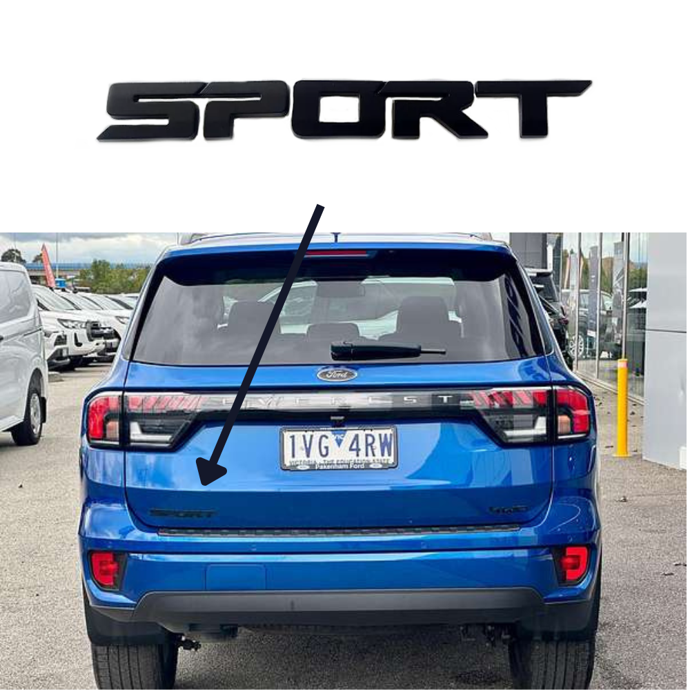 Genuine Ford Everest Next Gen "Sport" Emblem/Badge For Tailgate 2022 - Onwards